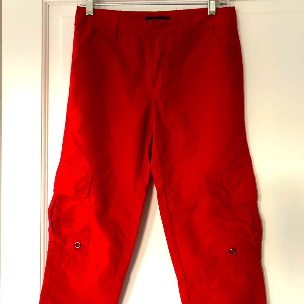Red Ninth Hall cargo track pants joggers size 3 (small) , very good condition!